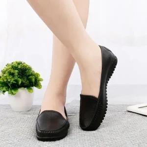 [SBFU624]로퍼 발편한 러그솔 베이직 여성슈즈 단화