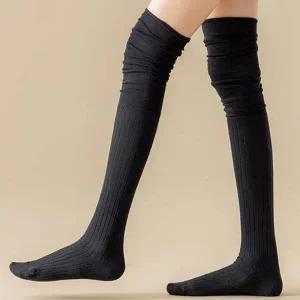 [SYX5YWX]워머 여성 오버니삭스 레이스 롱양말