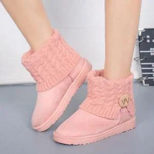 [S51B33Z]발목 펌프스 포인트 여친룩 양털 어글부츠