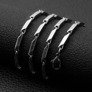 [하프클럽/]써지컬 스틸 데일리 대나무 트위스트 클래식 체인 남