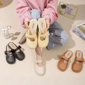 [SWYZ356]말랑 샌들 여성 고무 뮬 슬리퍼 4컬러