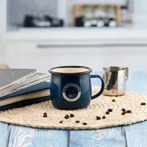 퀸센스 컵 법랑머그컵 380ml 네이비