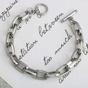 [하프클럽/]써지컬 스틸 데일리 체인 플레이트 클래식 남녀 공용