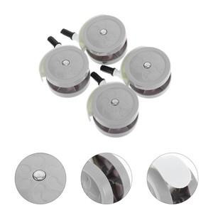 4개입  보행기 교체용 바퀴 연회색 내구성 조용한 회전식 만능 캐스터 휠 유모차 침대 가구용