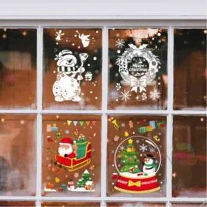 유리창 스티커 크리스마스윈도우스티커 겨울스티커 크리스마스눈사람스티커 크리스마스데코 겨울크리스마스