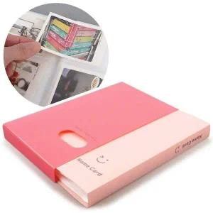 명함케이스 120칸 레드 명함집 정리 보관