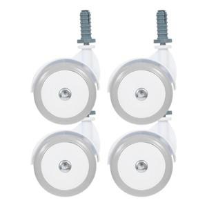 4pcs 회전 캐스터 비 금속 교체 바퀴  보행기 유모차 용 보행자 휠체어