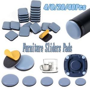 482040개입 가구 슬라이더 패드 이동 PTFE 바닥 가정용 하드웨어