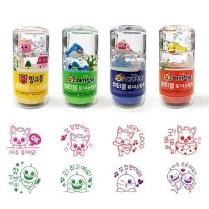 워터볼 핑크퐁 토이스탬프 겨울이야기 랜덤1개