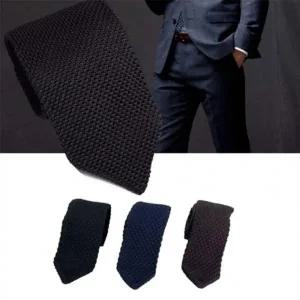 남자 니트 삼각 넥타이 정장 캐주얼 패션 니트타이 셀프웨딩 남자 정장 결혼식 패션 넥타이 삼각 기본