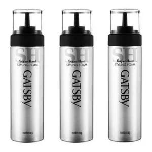 갸스비 슈퍼하드 스타일링 헤어폼 헤어무스 스타일링폼무스 볼륨 컬무스 185g x 3개 쉽고 간편한 헤어