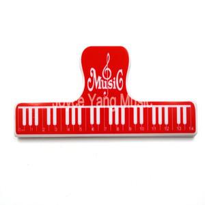 니코 음악 책 참고 종이 눈금자 시트 피아노 기타 바이올린 비올라 첼로 연주 연습 스프링 클립 홀더