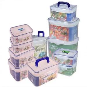 300ml 2호 도시락통 직사각밀폐용기 직사각밀폐 김치통 유리반찬통