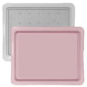 한판뚝딱 강아지 토일렛 배변판 초대형 핑크색 특대