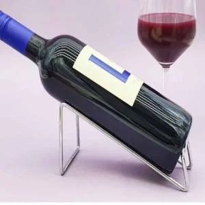 와인 보관대 실버 와인잔 거치대 단품 저장랙 1구