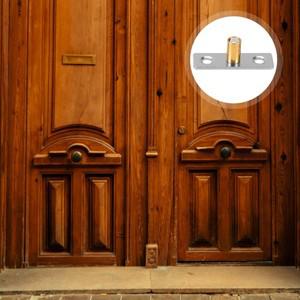 2pcs 슬라이딩 롤러 바닥 가이드 구리 헤드 8mm 중간 샤프트 금속 하드웨어 헛간 문 트랙 옷장 하단