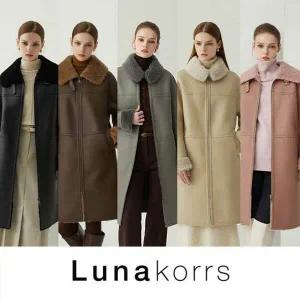 루나코어스 호주산 양모100 FAUX 무스탕 롱코트