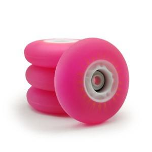 LED 플래시 샤인 인라인 스케이트 휠 스니커즈 마그네틱 코어 90A 듀로 PU 80 롤러 타이어 80mm 새 버전 8