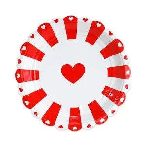 PWM - DK 18cm하트접시(6개입) 파티접시