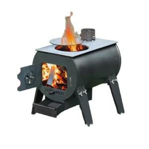 마사온 튼튼한 화목난로 나무난로 바베큐 캠핑용 실내 실외 장작 석탄  농촌 가정용