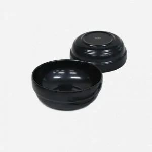 블랙 스테인리스 이중코팅 세라믹 국그릇 업소용 주방용품