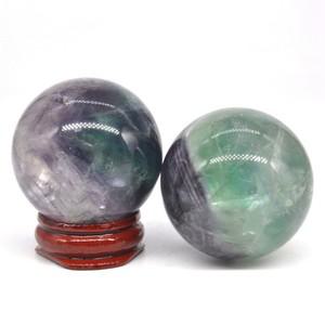 내추럴 컬러풀 플루오라이트 광택 크리스탈 쉐퍼 힐링 스톤 레이키 원석 마사지 볼 장신구 장식 스탠드 포