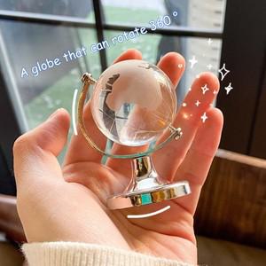크리스탈 유리 투명 구 사무실 데스크탑 장식 홈 컬렉션 모델 수집 글로브