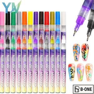 다채로운 DIY 네일 아트 펜 라인 드로잉 및 디테일링 도구 매니큐어 디자인 키트에 이상적