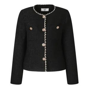 [베스띠벨리]브레이드 트리밍 트위드 자켓 BJJAI7106 H