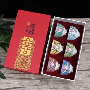 디자인 다기 명절 선물용 찻잔 사케