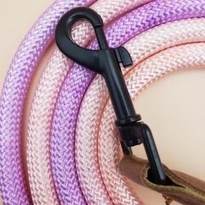 애완견 산책 리드줄 강아지줄 (보라/분홍색) 산책끈 강아지산책줄