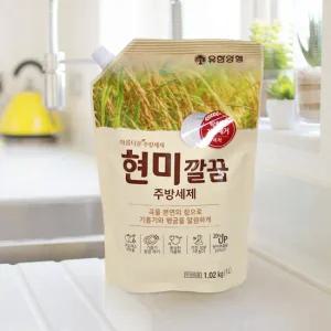 유한 아름다운 현미 깔끔 설거지 주방세제 리필 1L x 10개 (043)