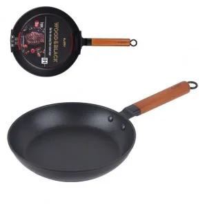 우드톤 손잡이 다용도 프라이팬