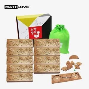 [수지원] 수학상자 원목 원형 분수(학급용 수학교구) 학교 기관 단체 창의융합 문제해