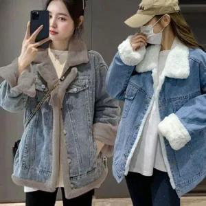 [하프클럽/셀러허브_여성트랜드패션]Rly 따뜻한 청자켓 퍼안감 포인트 데일