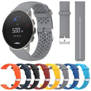 순토 호환 9 피크 밴드 시계 용 20mm 실리콘 스트랩 3 교체 팔찌 스포츠 벨트 손목 액세서리