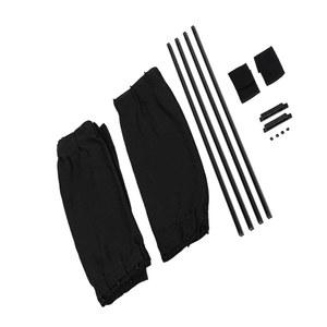 창문용 즐거운 자동차 커튼, 접이식 선쉐이드 윈드실드, 50년대 창문 커튼 2개 조절 가능한 드레이프 바이저 밸런스 간편한 설치(블랙)