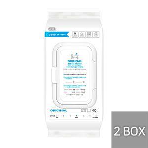 [NS홈쇼핑][2박스] 물따로 생분해 신생아건티슈 오리지날 캡형[22875651]