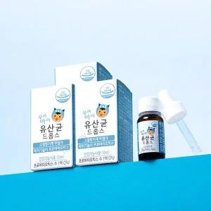 [더데이(THE DAY)]더데이 우리아이 유산균 드롭스 액상 아기 프로바이오틱스 유아 어린이(10mlx3병)