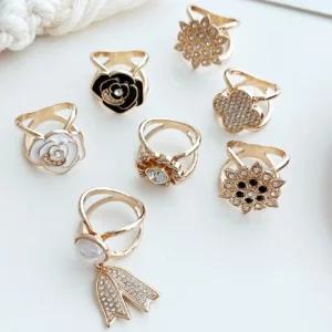 큐빅 스카프 링 홀더 고리 고정 원형 악세사리