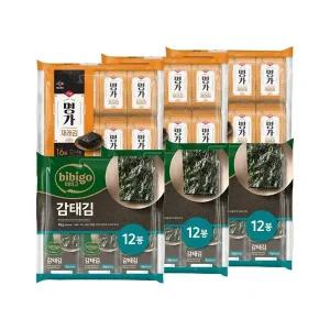 [CJ제일제당]비비고 감태김 12봉 x3개+재래김 16봉 x3개 (총 84봉)