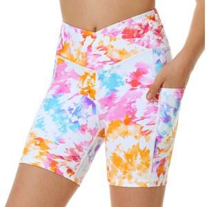 주머니가 달린 에웨두스 걸스 배구 운동 반바지 - 십대 소녀를 위한 프레피 스판덱스 댄스