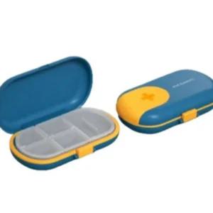 (블루) 알약 절단기 커터기 여행 약통 커터 케이스 보관통/소분함/휴대용/보관함/약케이스/알약통/약보관