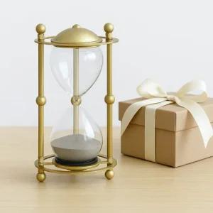 유리 모래시계 30분 사우나 타이머 고급 골드 실버 디자인 시간 측정 기기 30분모래시계33분