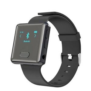 달리기 등산 하이킹을 위한 블루투스, 스포츠 블루투스 MP3 플레이어 클립 및 시계 밴드가 있는 Wiwoo 음성 녹음기 시계(FM 라디오 없음) 마이크로 SD 카드 최대 128GB