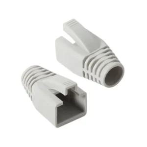 RJ 45 CAT.7 6A 통부트 8파이 그레이 100개 보호캡대용량보호캡 인터넷연결보호