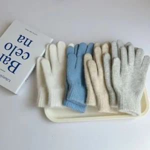 손가락 겨울 컬러 눈썰매장 캐시미어 스키장 장갑 용