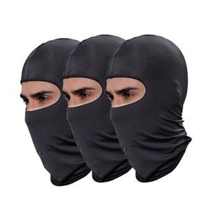 야외용 에어소프트 모터사이클 후드 헬멧 발라클라바스 헤드웨어용 스키 마스크 반다나 페이스 모자 3팩