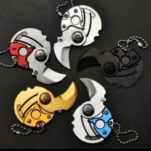 폴딩 칼 캠핑 호신용 오프너 키링 서바이벌