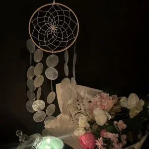 화이트 자개모빌 썬캐쳐 보름달